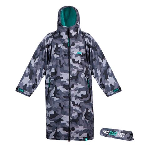 Two Bare Feet Weatherproof Changing Robe & Changing Mat - Grey Camo / Teal £89.99